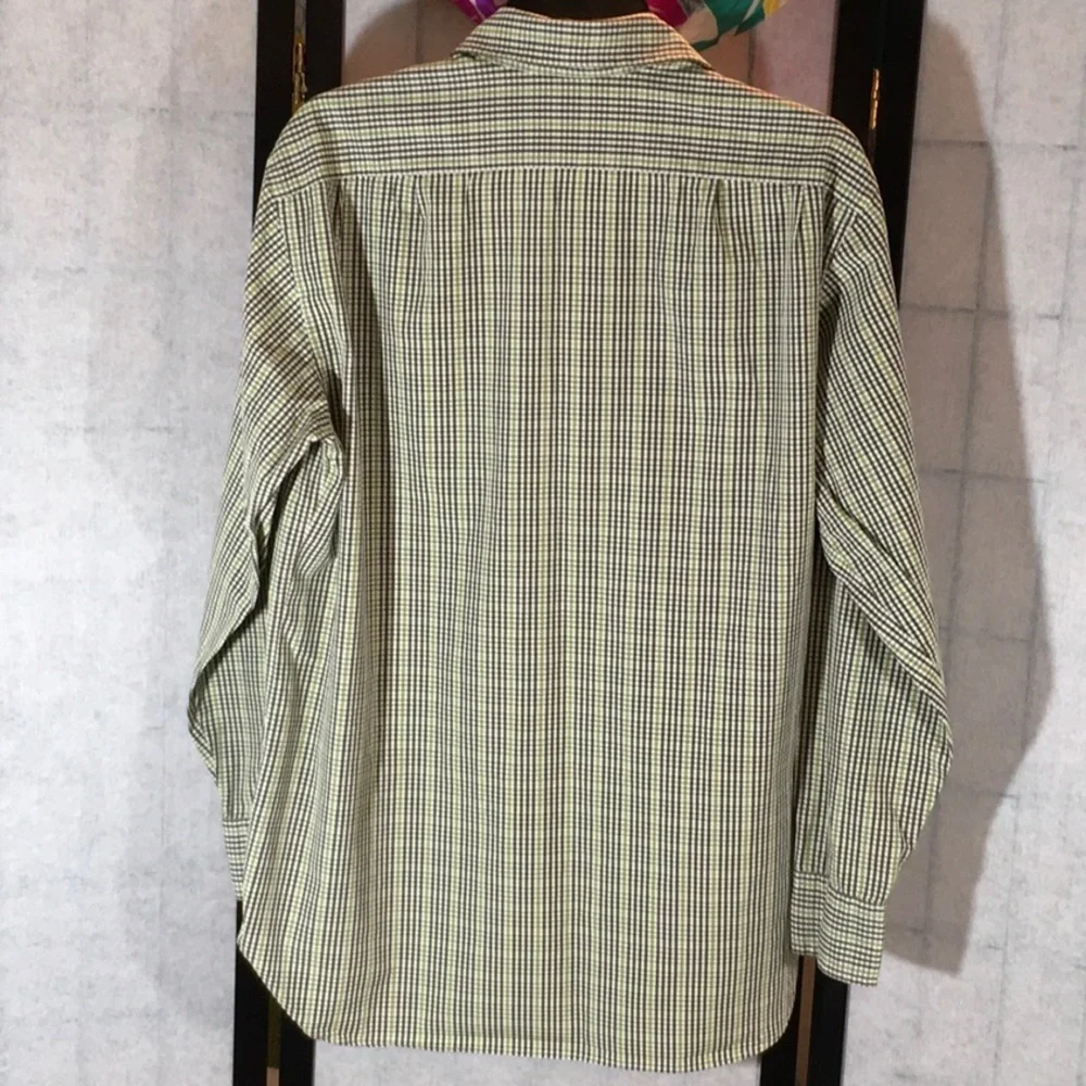J. Crew green plaid shirt